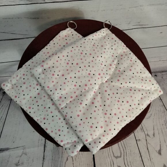 Never used. "Evelyn Jacobs" ( my mom) homemade pot holders for looks. - Picture 2 of 3